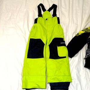 Boys Obermeyer size 4 I-Grow ski bib and jacket